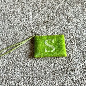 Liz Claiborne Lime Green Wristlet